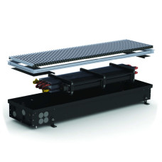 Carrera Внутрішньопідлоговий конвектор  SV2 Black 380х1000х90+вент. DC24V (SV2B24dc_38/100/09)