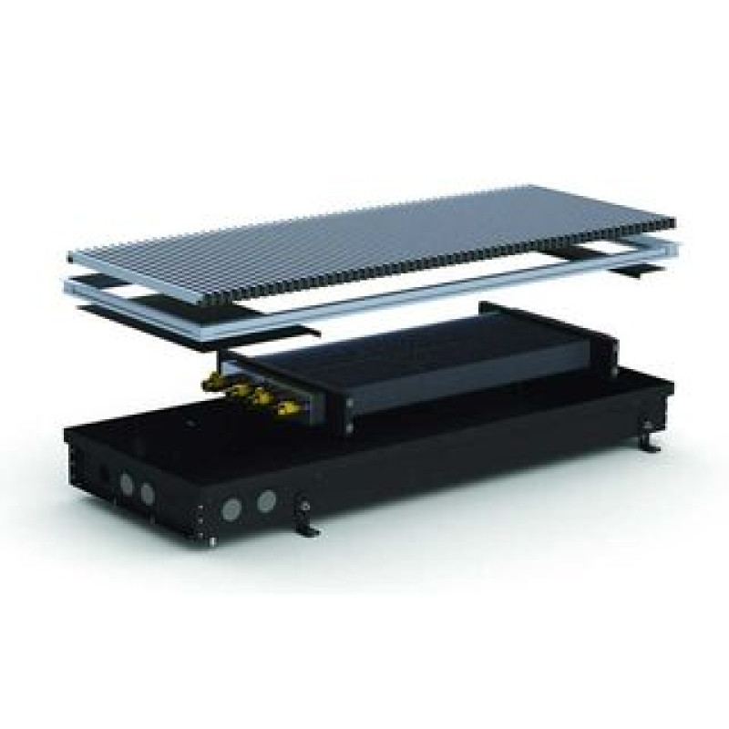 Carrera Внутрішньопідлоговий конвектор  S2 Black 380х1750х90 (S2_B_38/175/09)