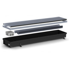 Carrera Внутрішньопідлоговий конвектор  SV2 Black 380х2500х90+вент. DC24V (SV2B24dc_38/250/09)