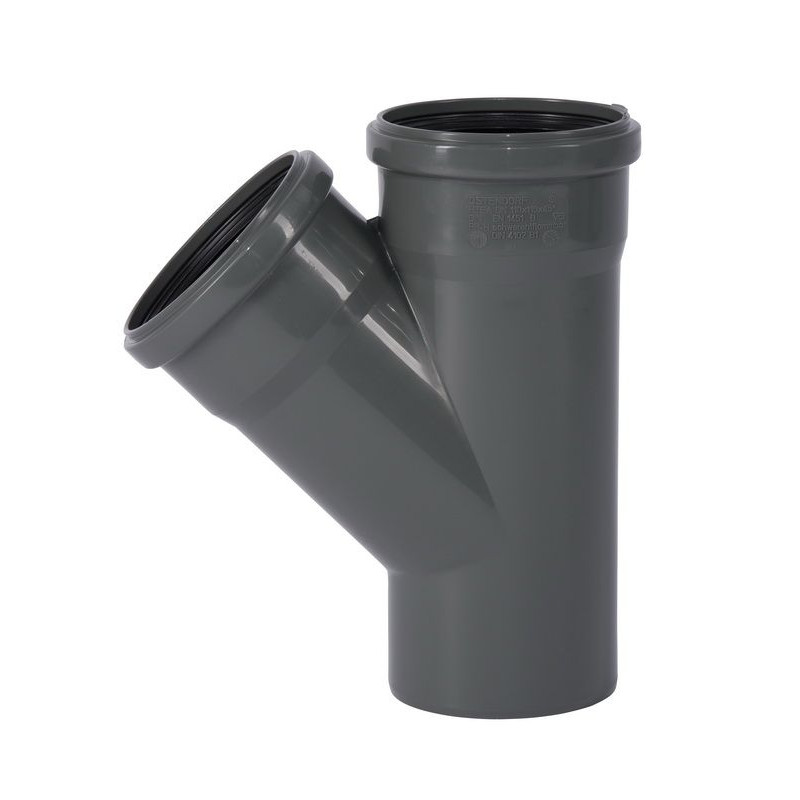 Ostendorf Тройник канализационный Dn 110/110 45° HT-Safe (175200)