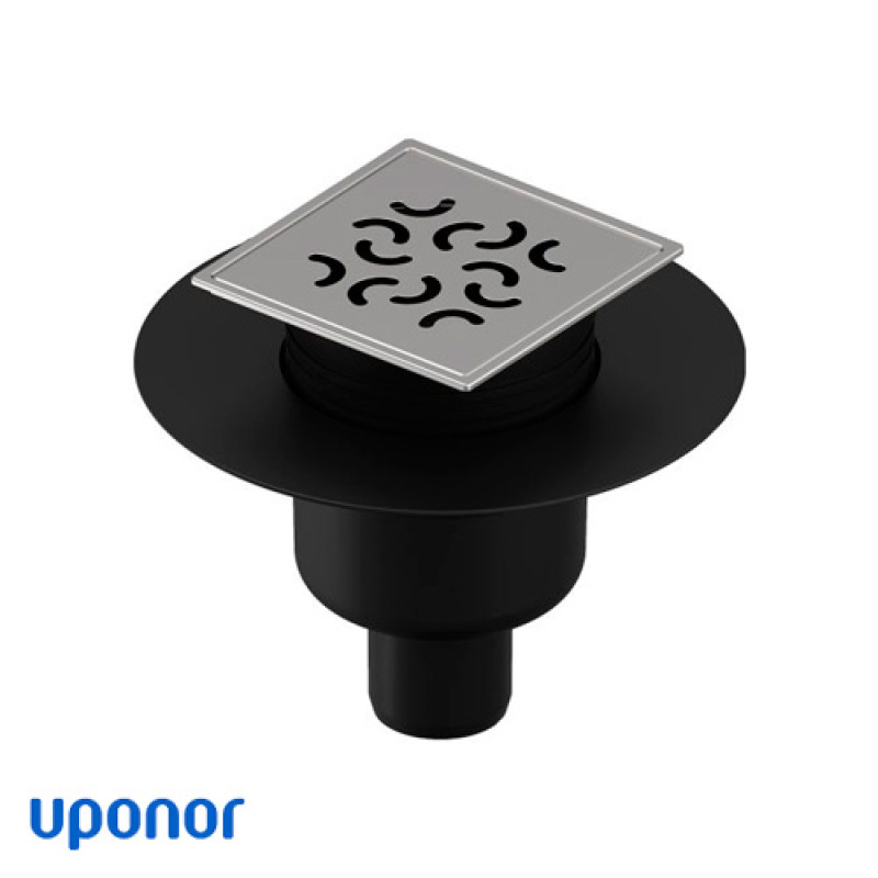 Душовий трап Uponor Aqua Ambient Classic/arco FI 50 120х120 мм вертикальний (1136462)