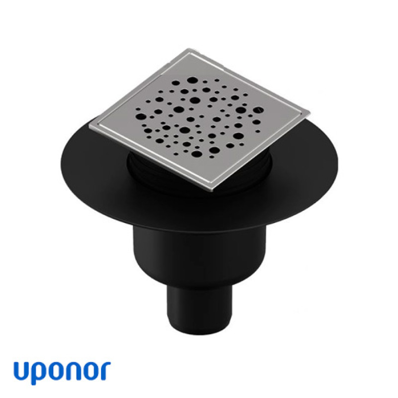 Душовий трап Uponor Aqua Ambient Classic/spot FI 50 120х120 мм вертикальний (1136463)