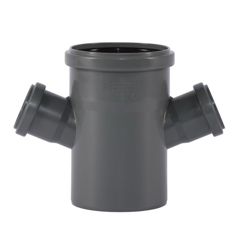 Ostendorf Крестовина канализационная Dn 110/50/50 67° HT-Safe (175910)