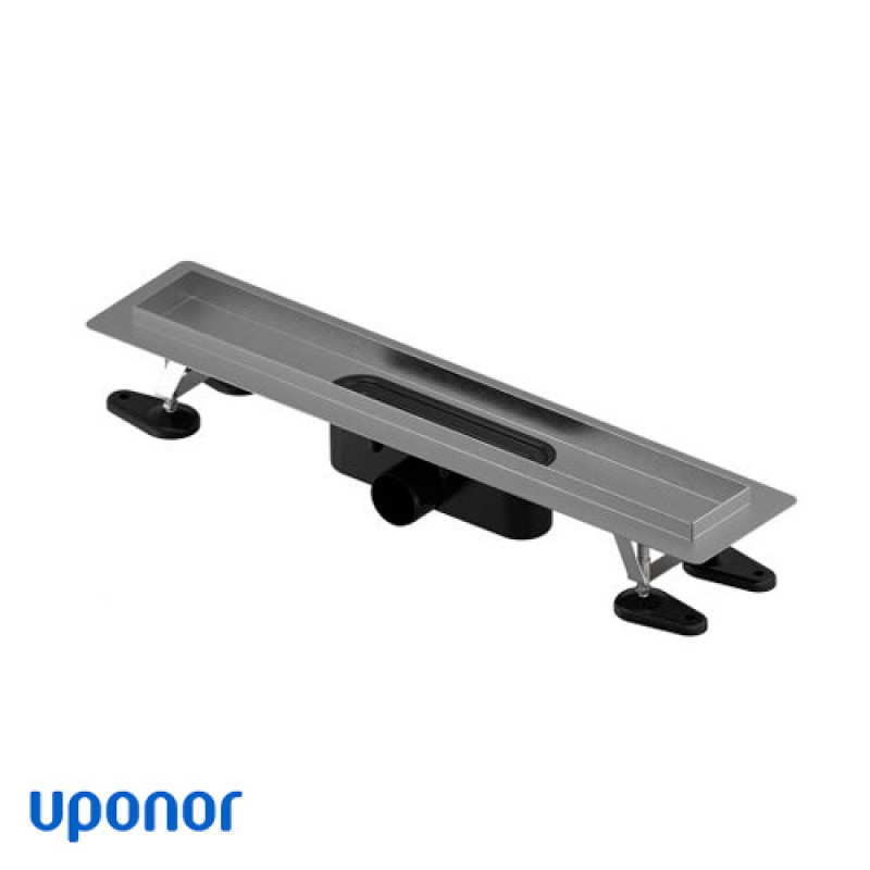 Uponor Душовий канал 70 см Aqua Ambient | срібло | без решітки (1136398)