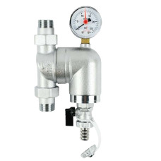 Tervix 366012 Фільтр поворотний самопромивний з манометром 1/2", латунь, Pro Line WD (366012)