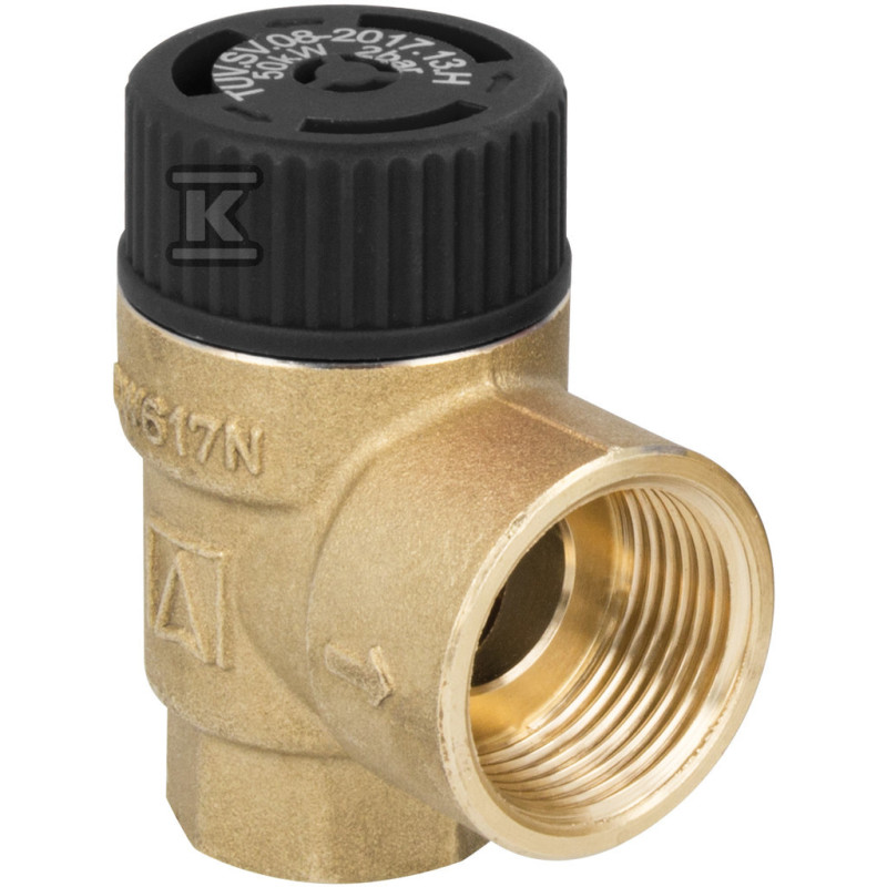 Afriso 42330 Запобіжний клапан solar 6 бар 1/2"х3/4"