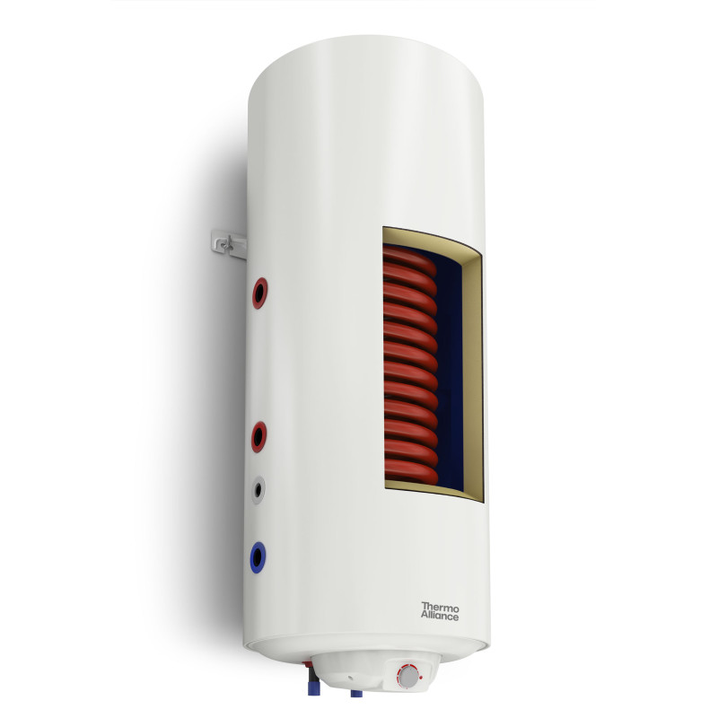 Thermo Alliance Водонагрівач (бойлер) електричний комбінований Neptun вертикальний 100 л. т.о. 0,6 кв.м правий, мокрий ТЕН 1,5 кВт (CWH 10048 8S R) (CWH 10048 8S R)