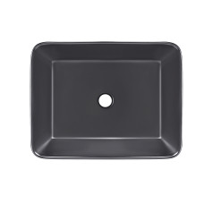 Qtap Раковина-чаша Tern 475х370х140 Matt black QT172074MBMBN