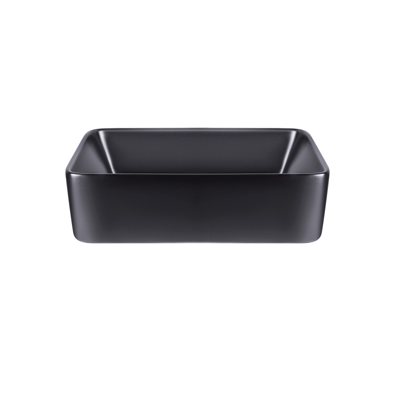 Qtap Раковина-чаша Tern 475х370х140 Matt black QT172074MBMBN