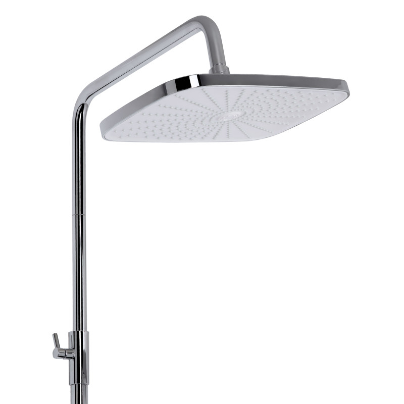 Qtap Душова система універсальна Gemini на три споживача (з виливом) QTGEM111CRW45687 Chrome/White