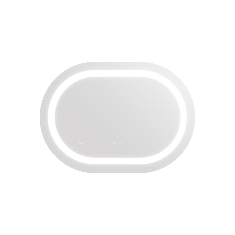 Qtap Дзеркало Gemini 500х700 з LED-підсвічуванням Touch, з антизапотіванням, з димером, рег. темп. кольору (3000-6500K) Reverse QT2578R5070
