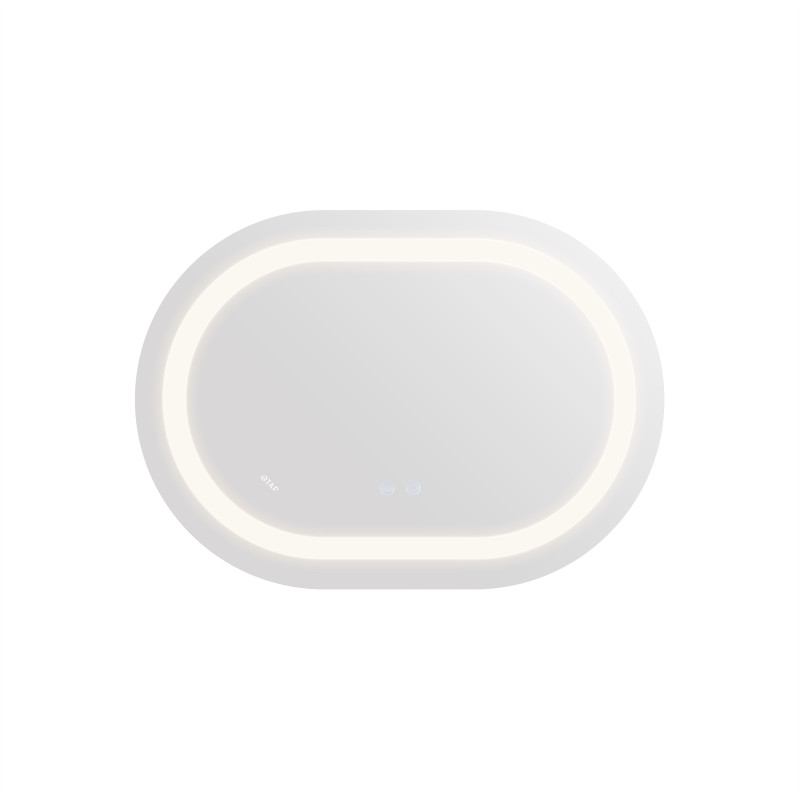 Qtap Дзеркало Gemini 650х900 з LED-підсвічуванням Touch, з антизапотіванням, з димером, рег. темп. кольору (3000-6500K) Reverse QT2578R6590