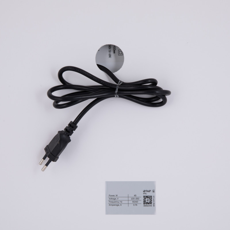 Qtap Дзеркало Cardinal 500х800 з LED-підсвічуванням Touch, з антизапотіванням, з димером, рег. темп. кольору (3000-6500K) Reverse QT0478C5080