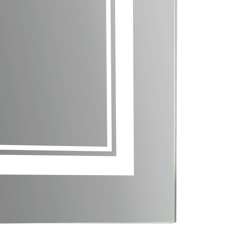 Qtap Дзеркало Cardinal 500х800 з LED-підсвічуванням Touch, з антизапотіванням, з димером, рег. темп. кольору (3000-6500K) Reverse QT0478C5080