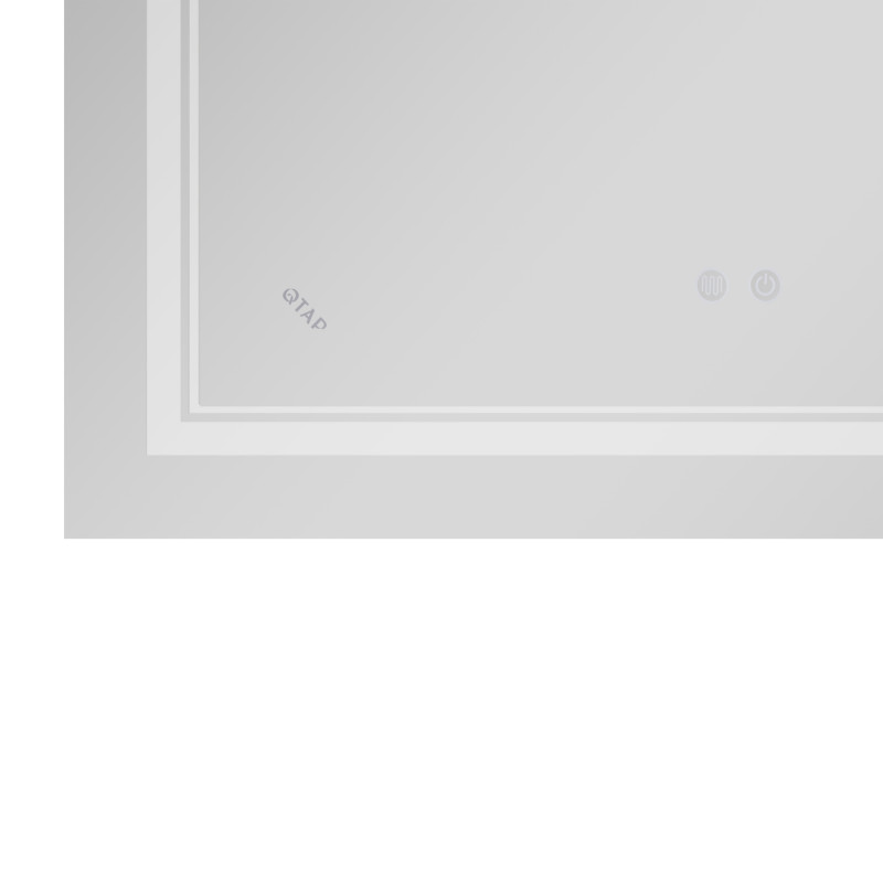Qtap Дзеркало Cardinal 500х800 з LED-підсвічуванням Touch, з антизапотіванням, з димером, рег. темп. кольору (3000-6500K) Reverse QT0478C5080