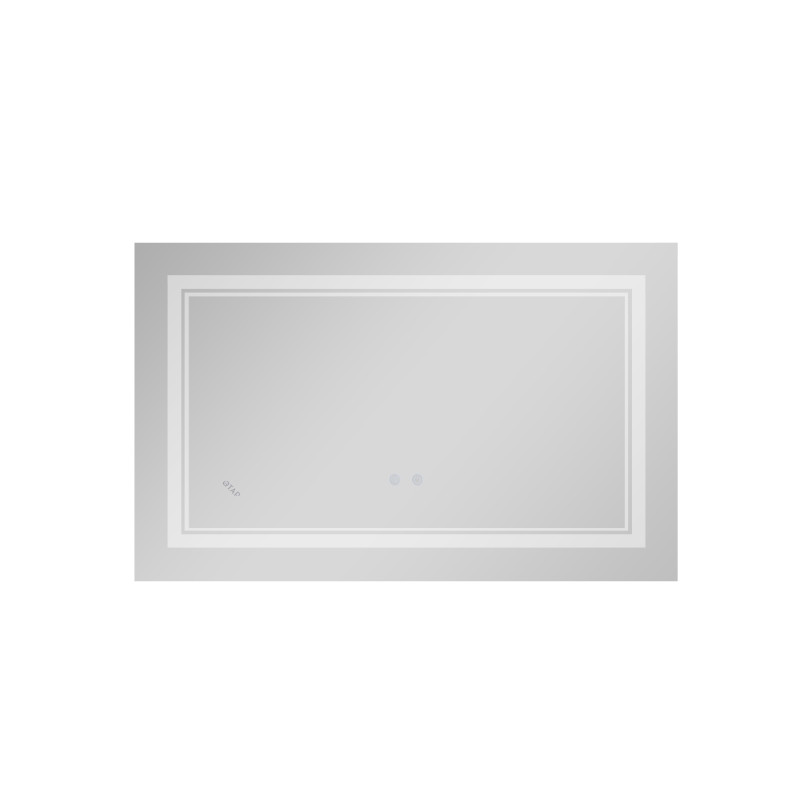 Qtap Дзеркало Cardinal 500х700 з LED-підсвічуванням Touch, з антизапотіванням, з димером, рег. темп. кольору (3000-6500K) Reverse QT0478C5070