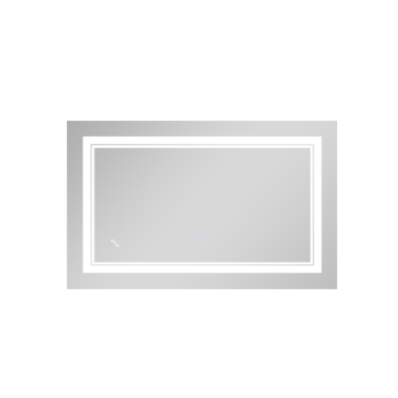 Qtap Дзеркало Cardinal 500х700 з LED-підсвічуванням Touch, з антизапотіванням, з димером, рег. темп. кольору (3000-6500K) Reverse QT0478C5070