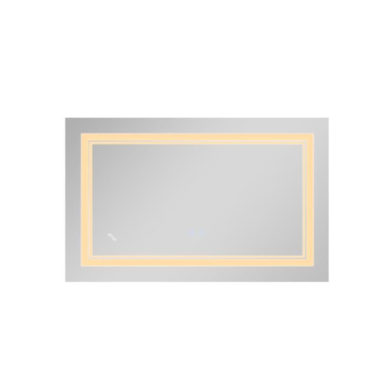 Qtap Дзеркало Cardinal 500х700 з LED-підсвічуванням Touch, з антизапотіванням, з димером, рег. темп. кольору (3000-6500K) Reverse QT0478C5070