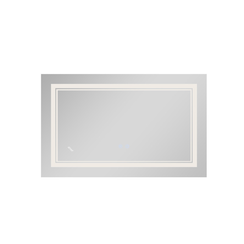 Qtap Дзеркало Cardinal 500х700 з LED-підсвічуванням Touch, з антизапотіванням, з димером, рег. темп. кольору (3000-6500K) Reverse QT0478C5070