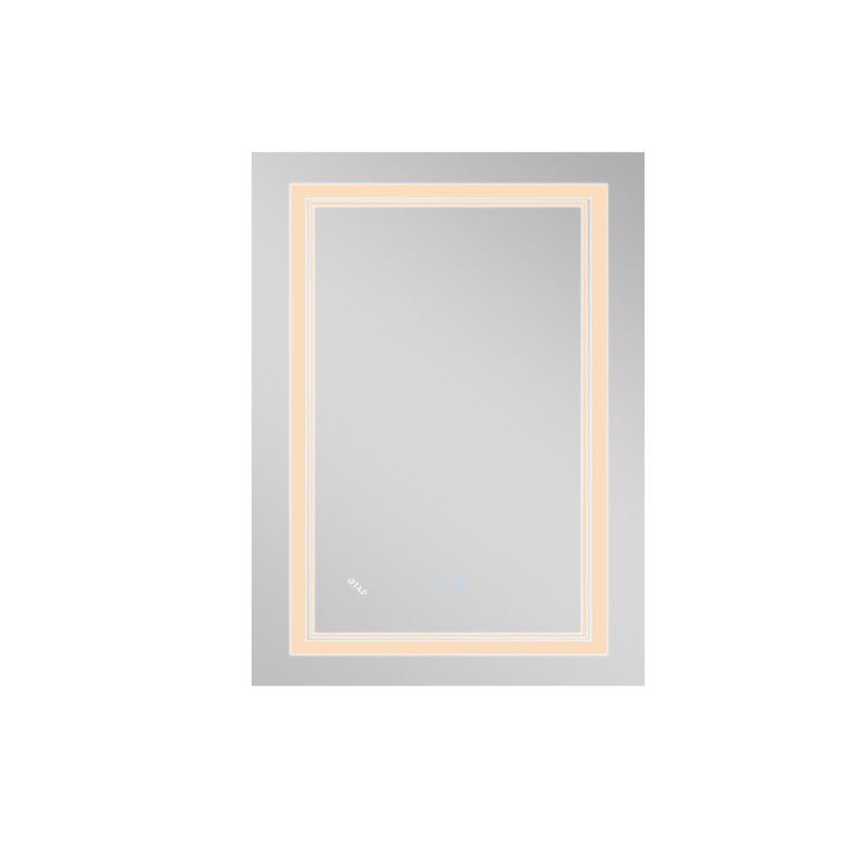 Qtap Дзеркало Cardinal 600х800 з LED-підсвічуванням Touch, з антизапотіванням, з димером, рег. темп. кольору (3000-6500K) Reverse QT0478C6080