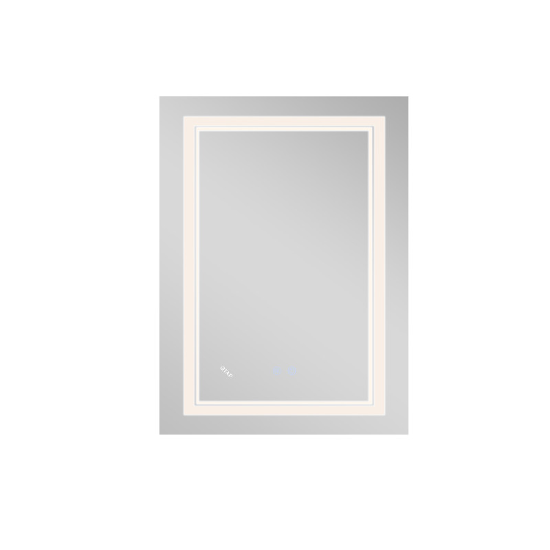 Qtap Дзеркало Cardinal 600х800 з LED-підсвічуванням Touch, з антизапотіванням, з димером, рег. темп. кольору (3000-6500K) Reverse QT0478C6080