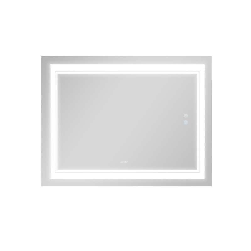 Qtap Дзеркало Cardinal 1000х800 з LED-підсвічуванням Touch, з антизапотіванням, з димером, рег. темп. кольору (3000-6500K) QT0478C10080