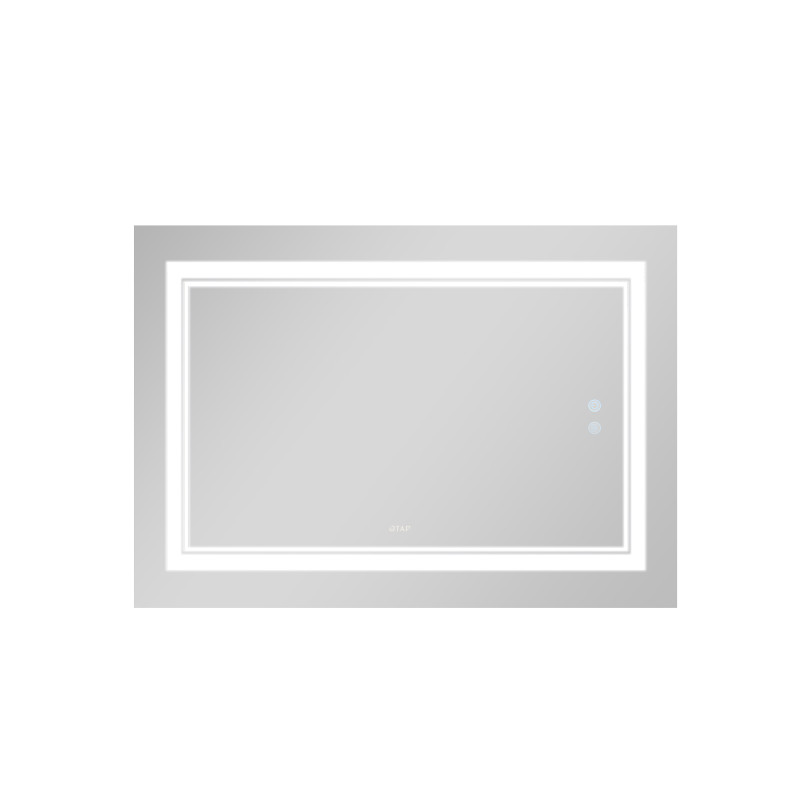Qtap Дзеркало Cardinal 1200х800 з LED-підсвічуванням Touch, з антизапотіванням, з димером, рег. темп. кольору (3000-6500K) QT0478C12080