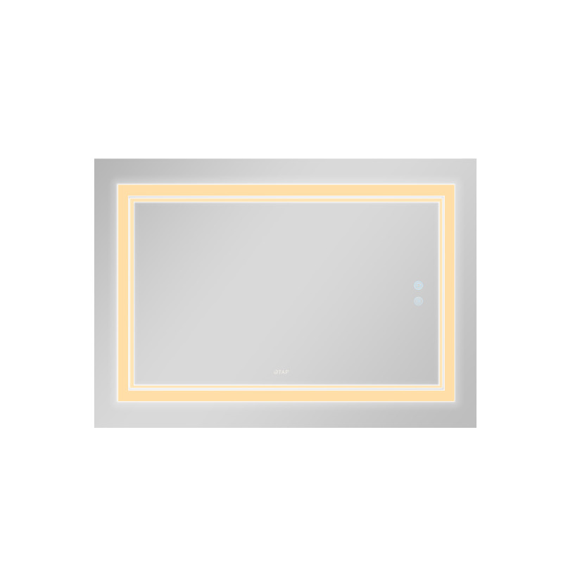 Qtap Дзеркало Cardinal 1200х800 з LED-підсвічуванням Touch, з антизапотіванням, з димером, рег. темп. кольору (3000-6500K) QT0478C12080