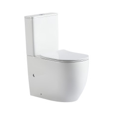 Qtap Унітаз підлоговий Robin New Ultra Quiet безобідковий з сидінням Soft-close WHITE QT13226083AW