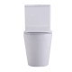 Qtap Унітаз-моноблок підлоговий Swan Ultra Quiet безобідковий з сидінням Soft-close WHITE QT16226080AW