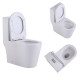 Qtap Унітаз-моноблок підлоговий Swan Ultra Quiet безобідковий з сидінням Soft-close WHITE QT16226080AW