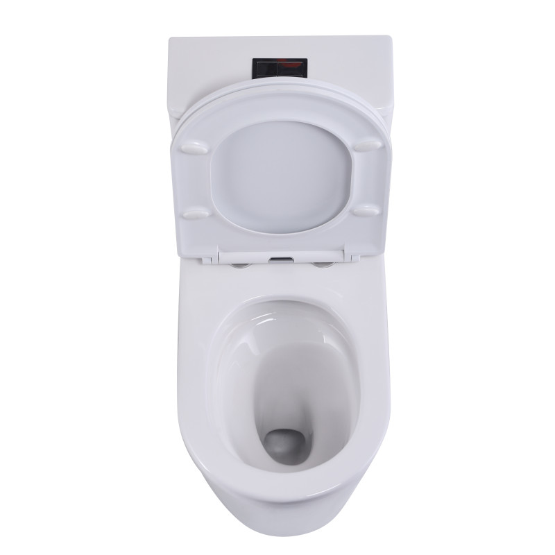 Qtap Унітаз-моноблок підлоговий Swan Ultra Quiet безобідковий з сидінням Soft-close WHITE QT16226080AW