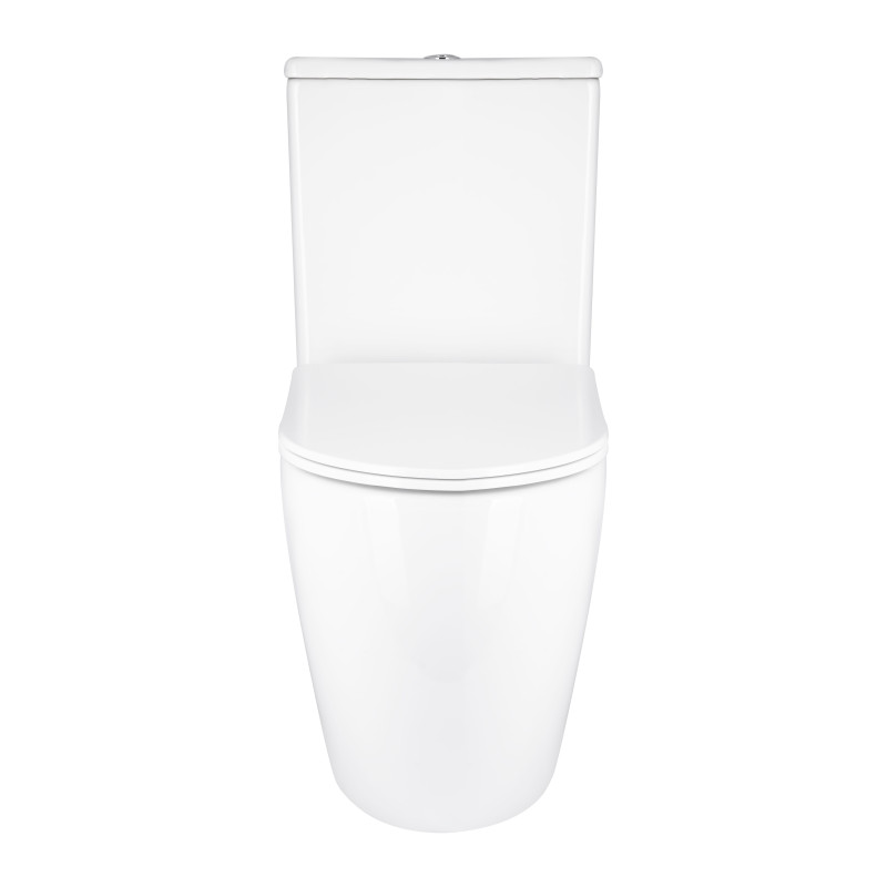 Qtap Унітаз підлоговий Grand Ultra Quiet безобідковий з сидінням Soft-close WHITE QT26228301W