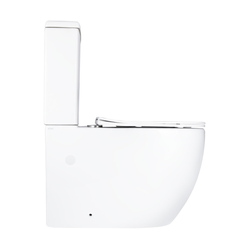 Qtap Унітаз підлоговий Grand Ultra Quiet безобідковий з сидінням Soft-close WHITE QT26228301W