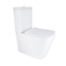 Qtap Унітаз підлоговий Stenava Rimless безобідковий з сидінням Soft-close WHITE QT27228303W