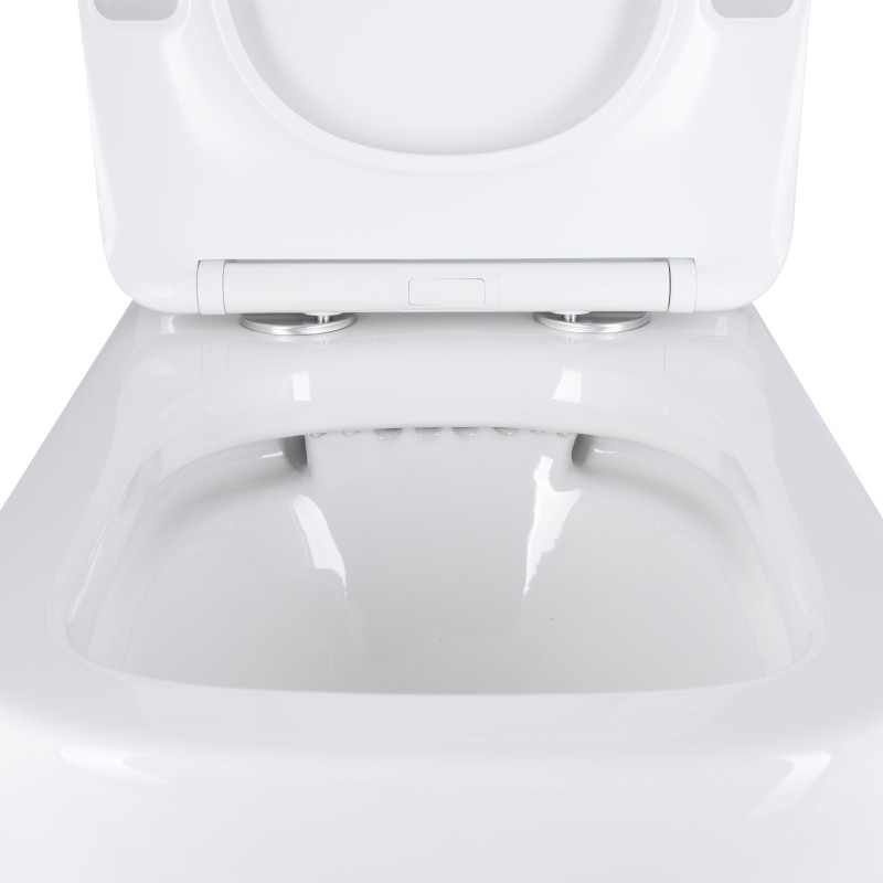 Qtap Унітаз підлоговий Stenava Rimless безобідковий з сидінням Soft-close WHITE QT27228303W