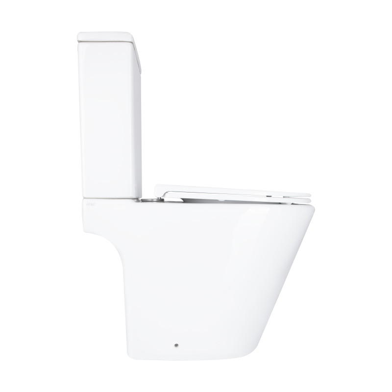 Qtap Унітаз підлоговий Dove Rimless безобідковий з сидінням Soft-close WHITE QT06228380BW