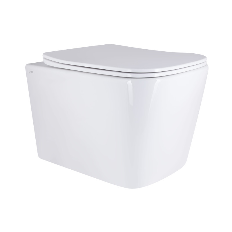 Qtap Унітаз підвісний Tern Ultra Quiet безобідковий з сидінням Soft-close WHITE QT17332303AW