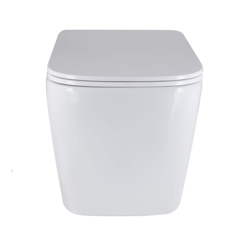 Qtap Унітаз підвісний Tern Ultra Quiet безобідковий з сидінням Soft-close WHITE QT17332303AW