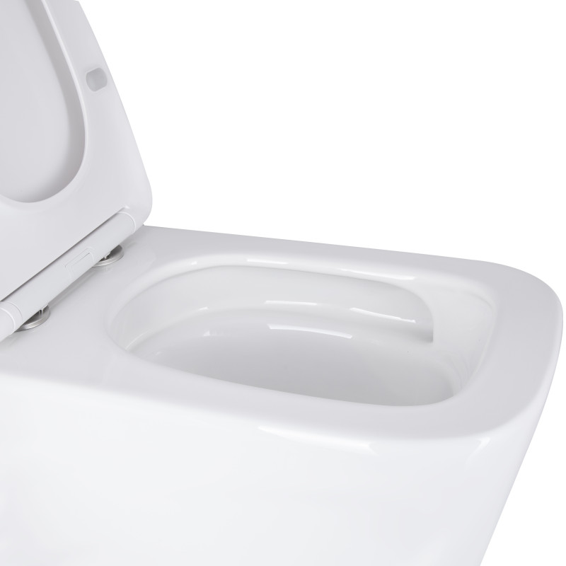 Qtap Унітаз підвісний Tern Ultra Quiet безобідковий з сидінням Soft-close WHITE QT17332303AW