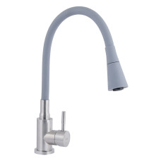 Lidz Змішувач для кухні Aria 015F31 з гнучким виливом (k35) LDARI015F31GNK31871 Grey / Nickel