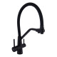 Lidz Змішувач для кухні Aria 020F3 з гнучким виливом з підключенням для питної води (k35) LDARI020F3BLA39212 Black Matt