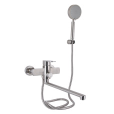 Lidz Змішувач для ванни Luna 005 (з душовим гарнітуром) (k35) LDLUN005NKS46093 Nickel