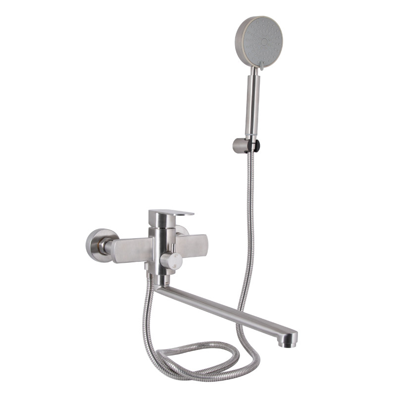 Lidz Змішувач для ванни Luna 005 (з душовим гарнітуром) (k35) LDLUN005NKS46093 Nickel