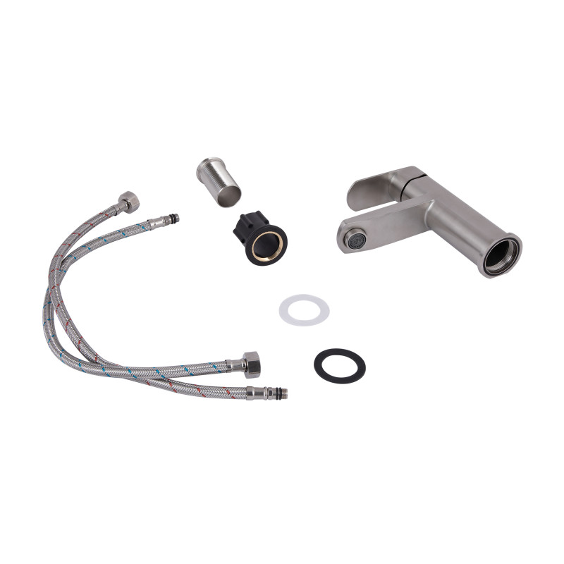 Lidz Змішувач для раковини Luna 001F (k35) LDLUN001FNKS46094 Nickel