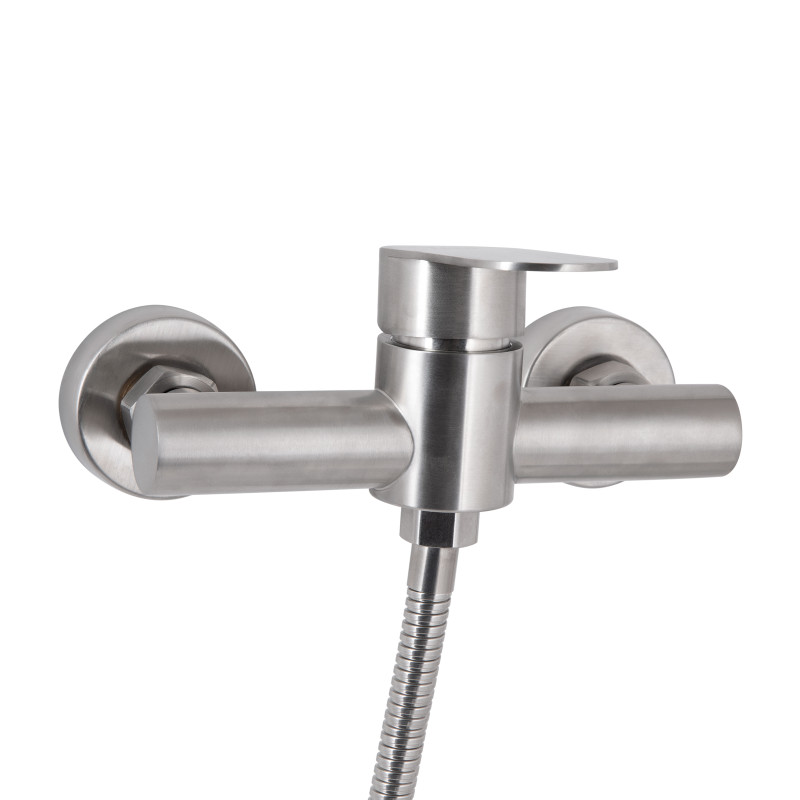 Lidz Змішувач для душу Luna 010 (з душовим гарнітуром) (k35) LDLUN010NKS46095 Nickel