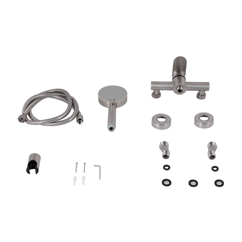 Lidz Змішувач для душу Luna 010 (з душовим гарнітуром) (k35) LDLUN010NKS46095 Nickel