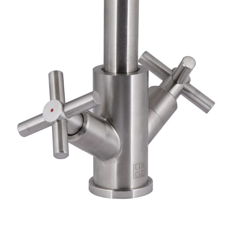 Lidz Змішувач для кухні Wind 161F двохвентильний LDWIN161FNKS46098 Nickel