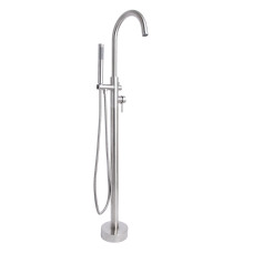 Lidz Змішувач для ванни Aria 004 підлоговий (з душовим гарнітуром) (k35) LDARI004NKS46099 Nickel