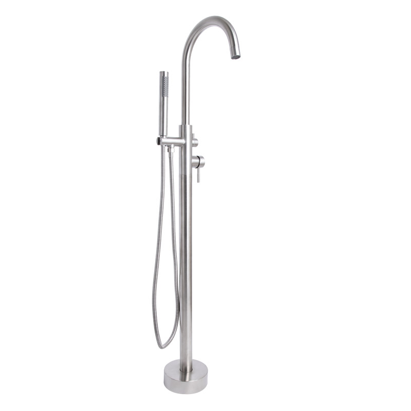 Lidz Змішувач для ванни Aria 004 підлоговий (з душовим гарнітуром) (k35) LDARI004NKS46099 Nickel